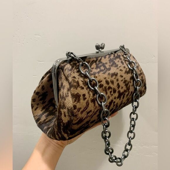 Handmade Real Hair On Calf-hide "Tulip" Kisslock Shoulder Bag & 2 Strap Styles - Picture 5 of 13